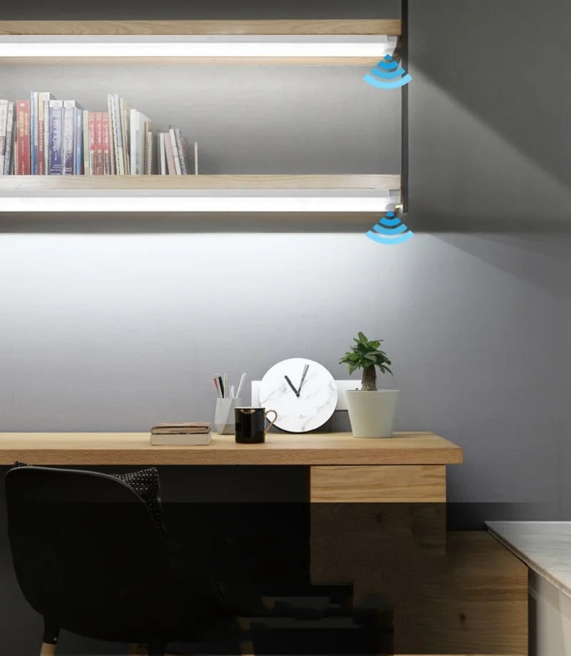Rechargeable Magnetic LED Bar Light with Motion Sensor shown in use