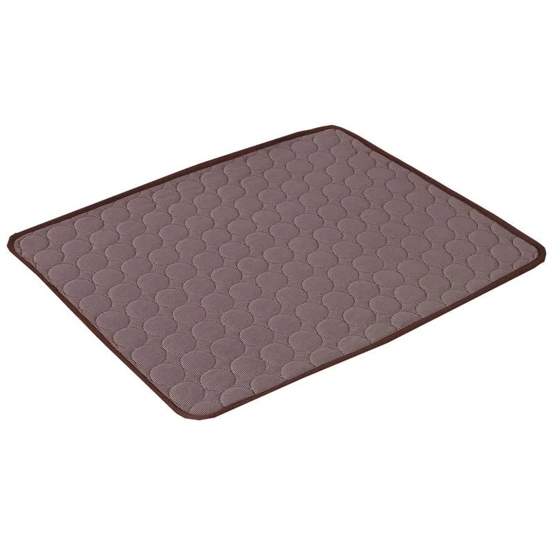 Self-Cooling Dog Mat — Pressure-Activated Pet Cooling Pad for Dogs & Cats shown in use