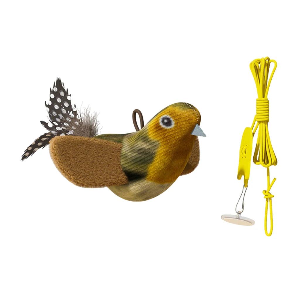 Blue Bird cat toy variant with leash accessory