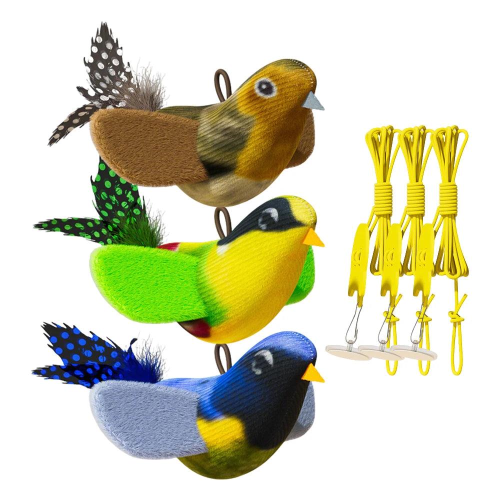 Bird cat toy color variants